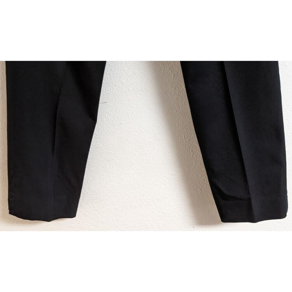 J.JILL Black Cotton Spandex Straight Leg Front Seam Stretch Casual Pants Size 6 - Picture 8 of 11